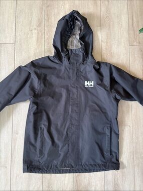 Helly Hansen Black Hooded Shell Jacket